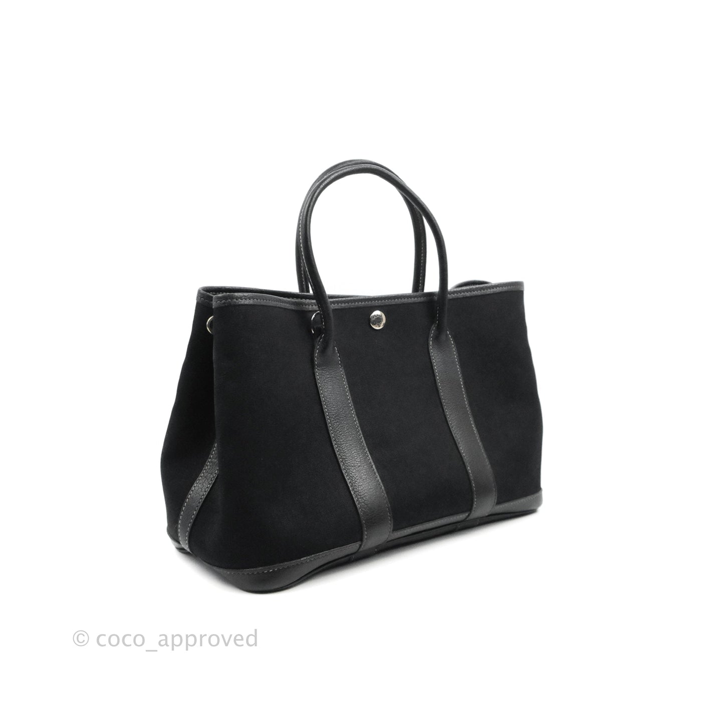 Hermès Garden Party 30 Canvas Black