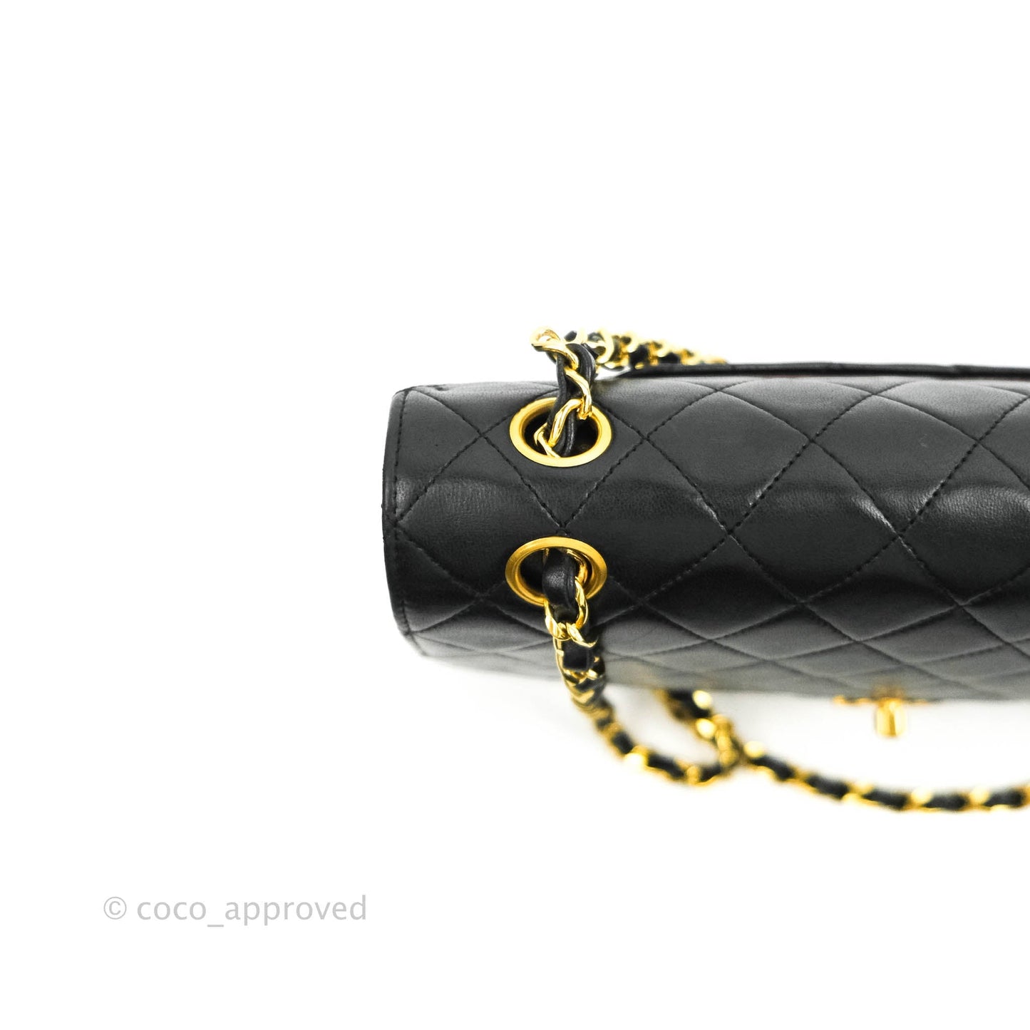 Chanel Classic Double Flap Vintage Black Lambskin 24K Gold Hardware