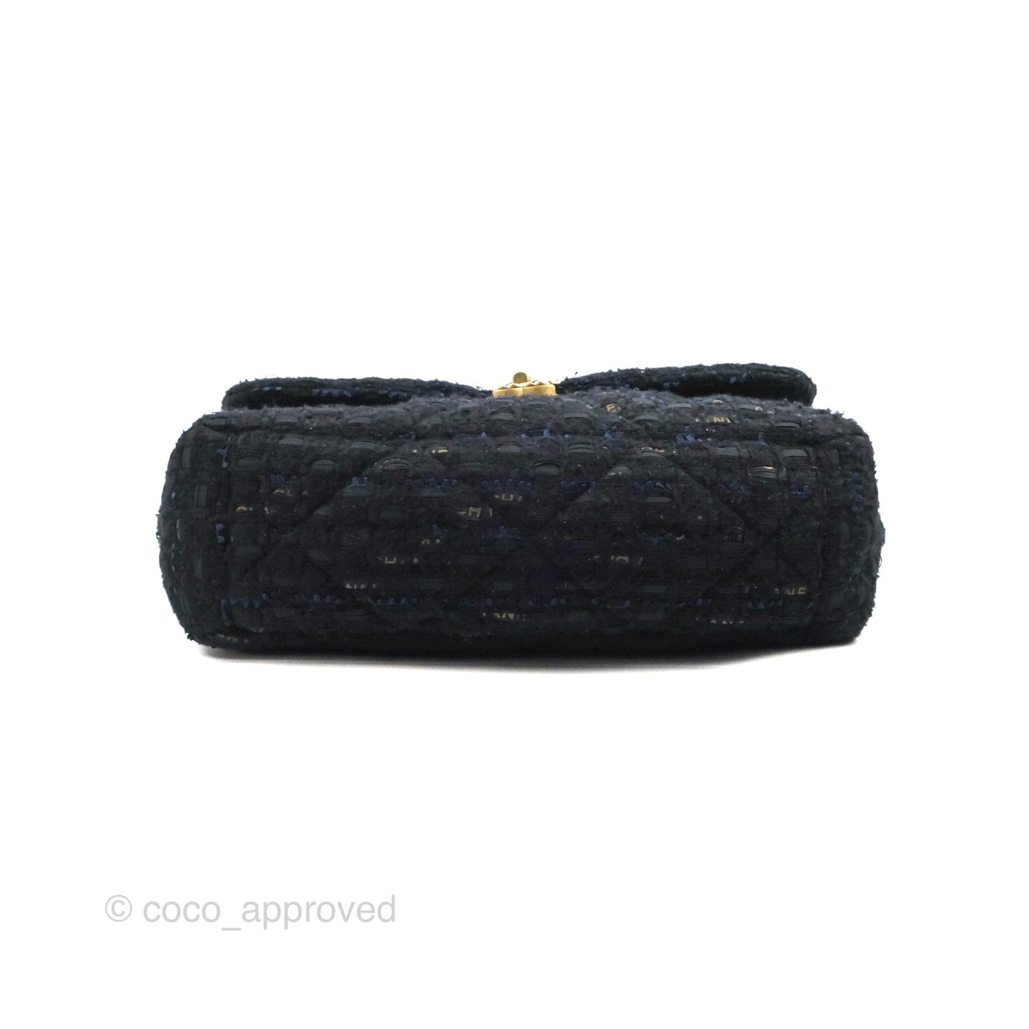 Chanel 19 Maxi Flap Bag Black Tweed Mixed Hardware