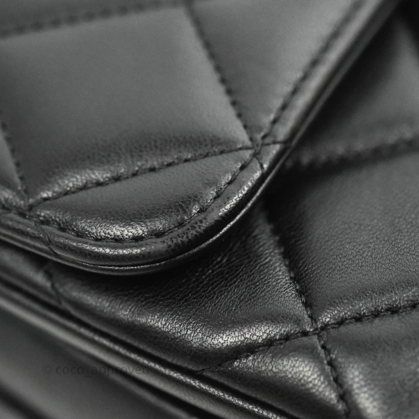 Chanel Small Trendy CC Black Lambskin Ruthenium Hardware