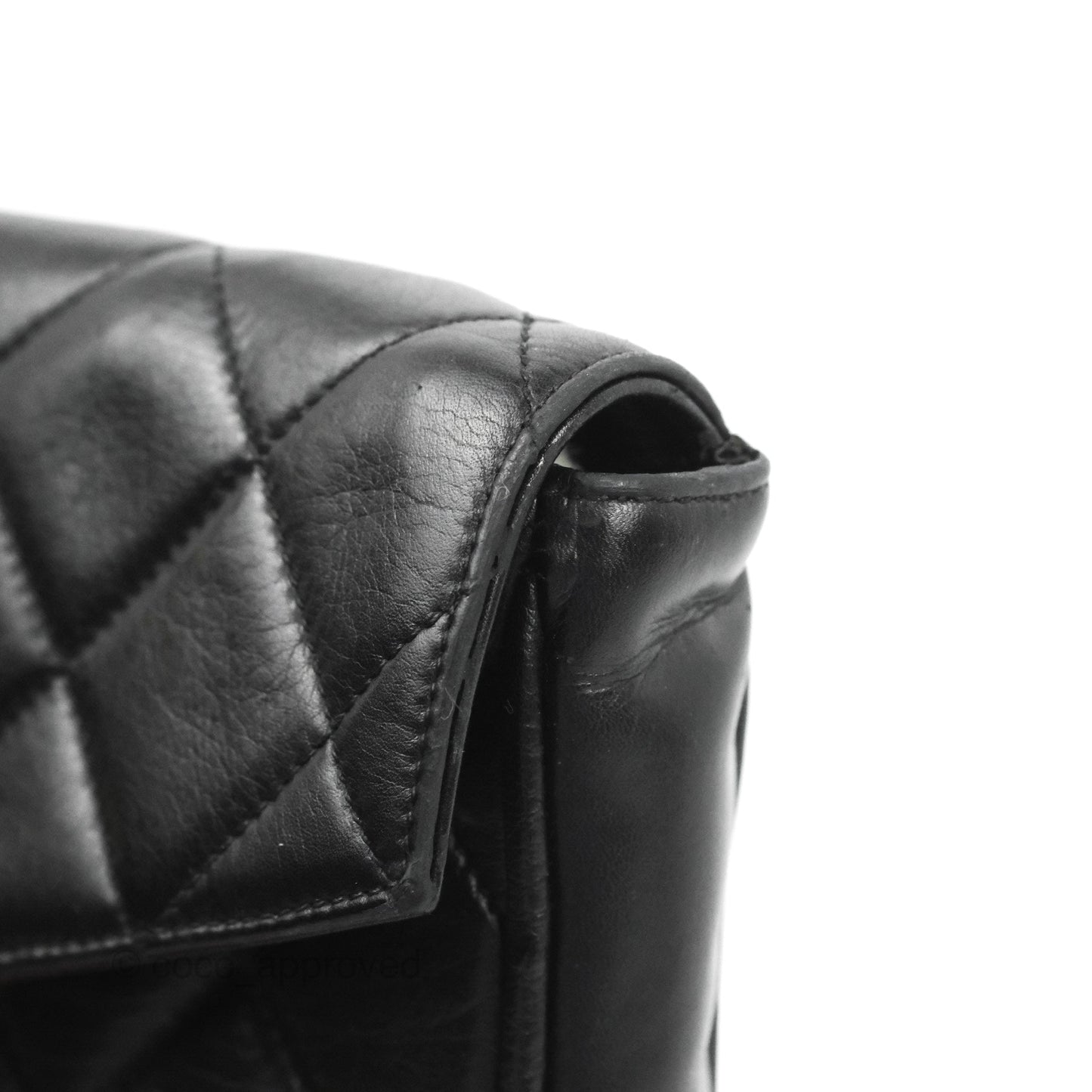 Chanel Vintage Belt Bag Quilted Black Lambskin 24K Gold Hardware