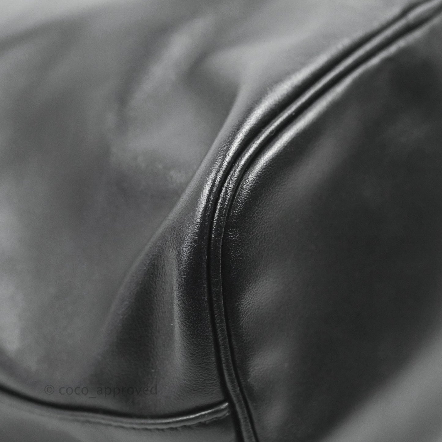 Prada Duet Bucket Bag Black Leather