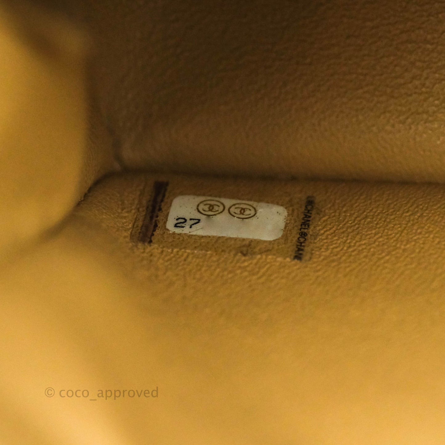 Chanel Quilted Mini Rectangular Lambskin Dark Beige Silver Hardware