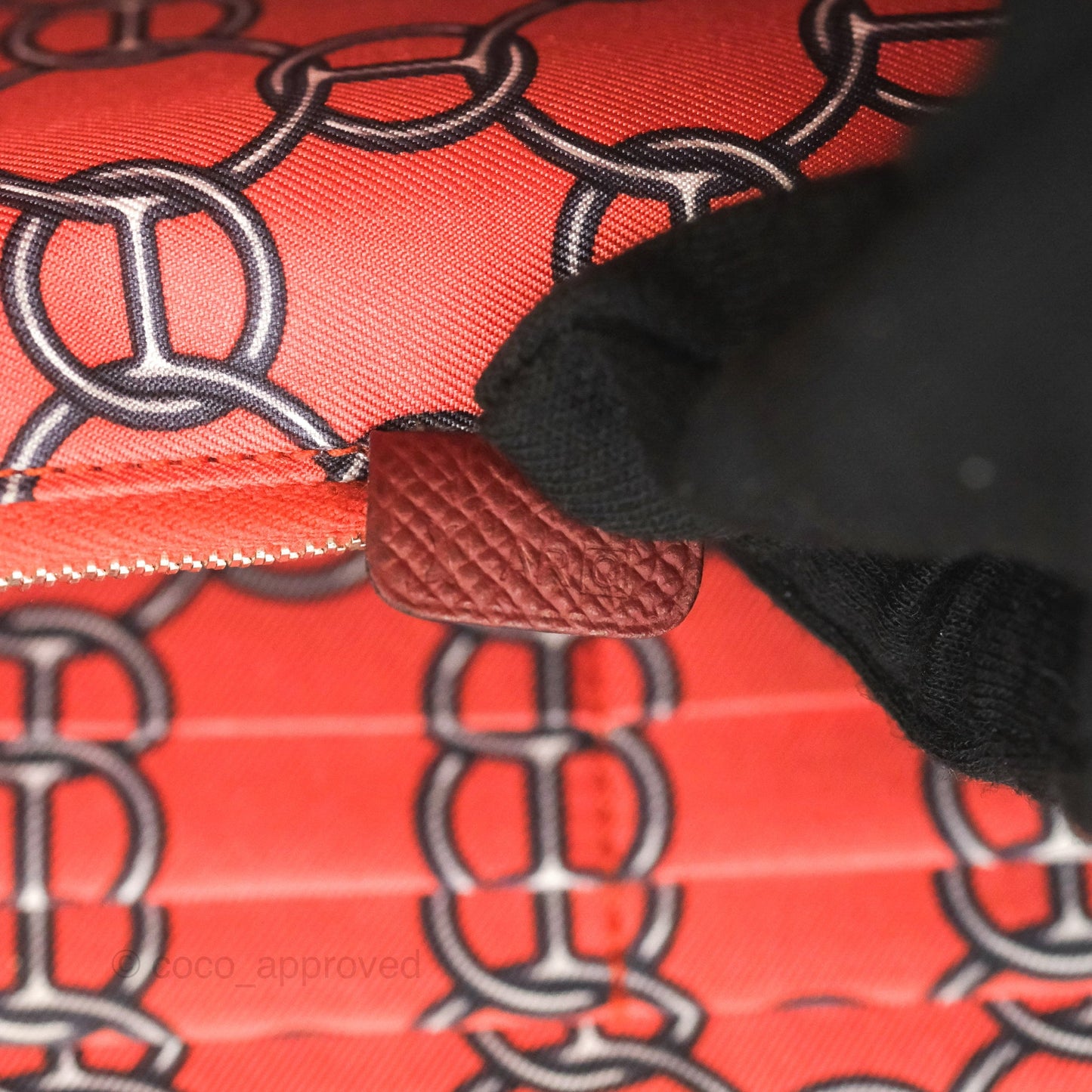 Hermès Silk'In Classique Long Wallet Rouge H Epsom