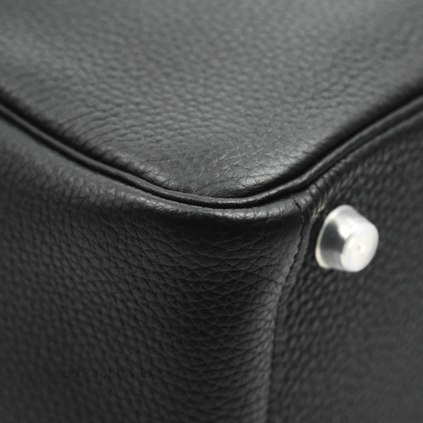 Hermès Lindy 26 Black Clemence Silver Hardware