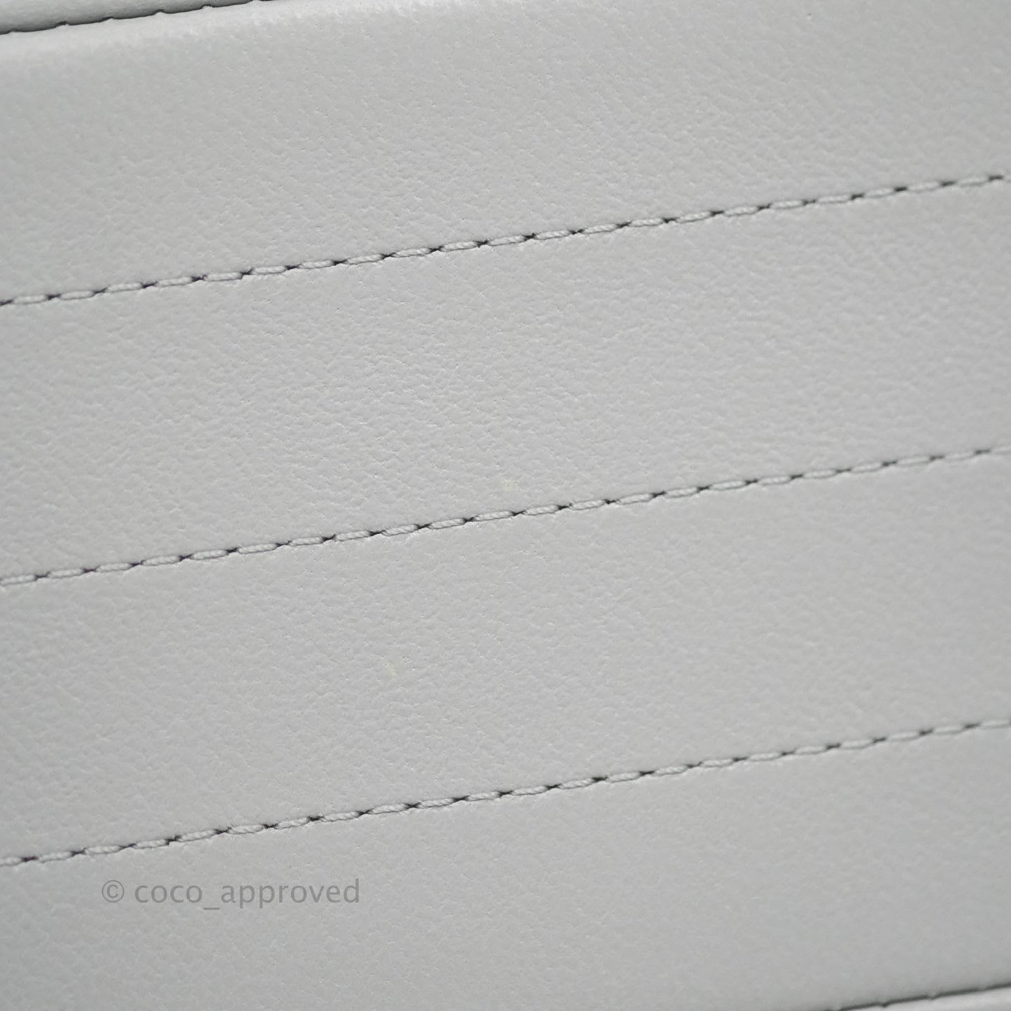 Chanel Chevron Mini Rectangular Flap Grey Lambskin Gold Hardware 20S