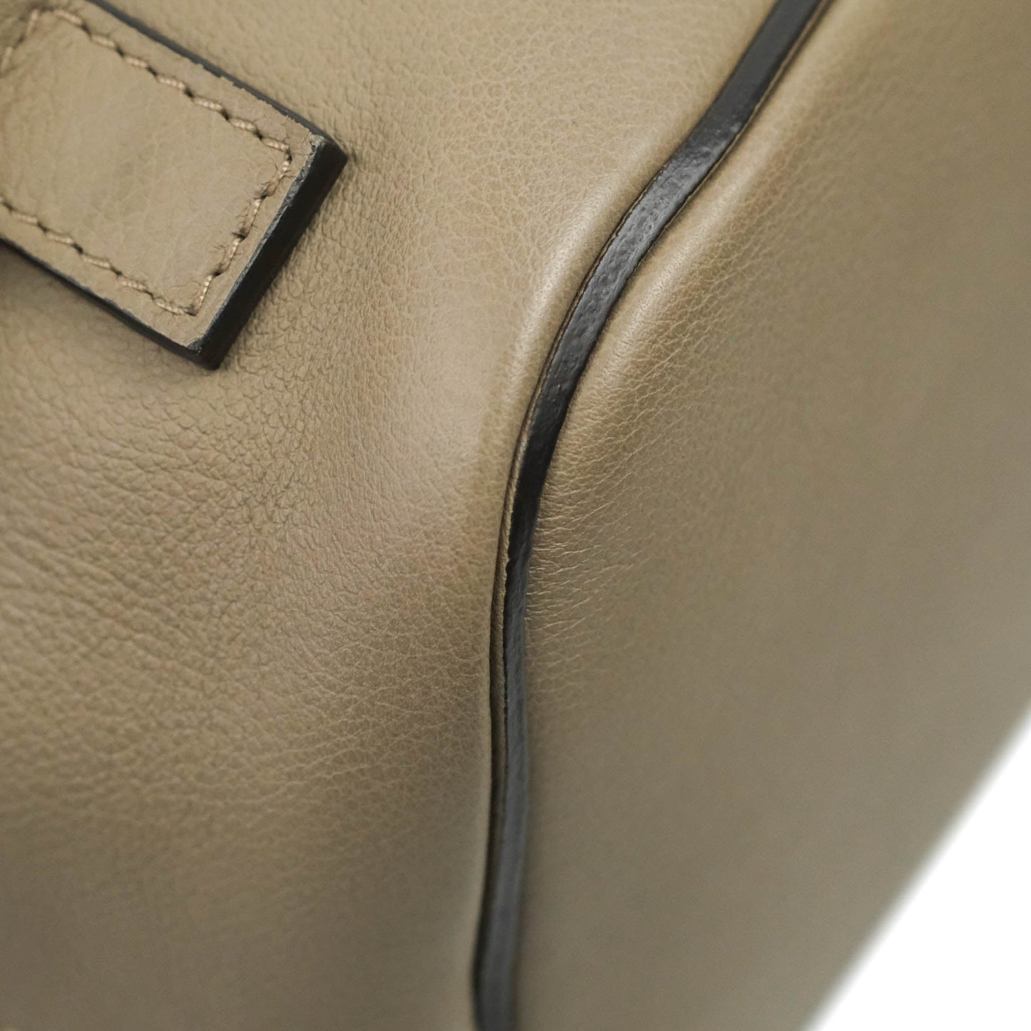 Chloe Small Faye Backpack Suede Calfskin Motty Grey Gold Hardware