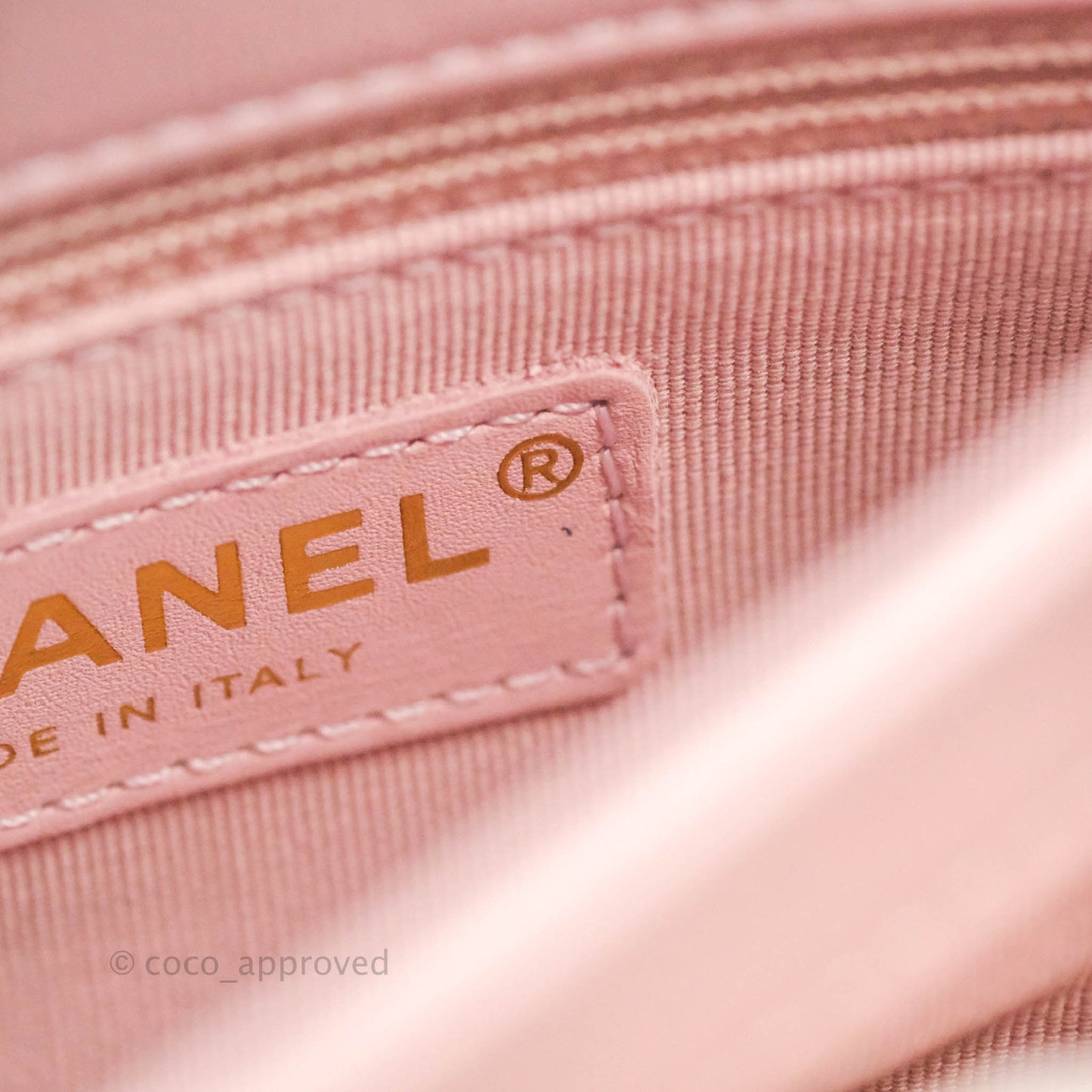 Chanel Small Flap Bag Light Pink Lambskin Aged Gold Hardware 22-23FW