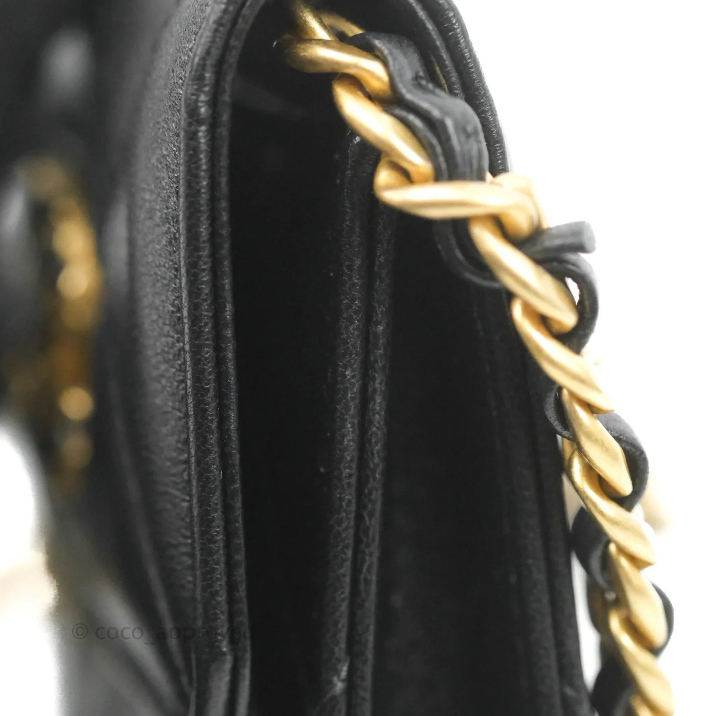 Chanel 19 Card Holder With Chain Black Mixed Hardware