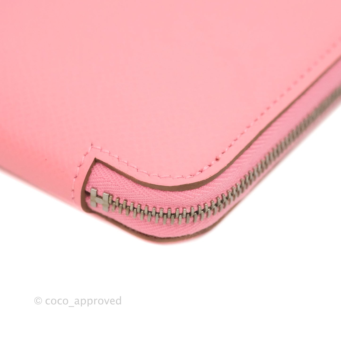 Hermès Silk In Compact Wallet Rose Lipstick Epsom