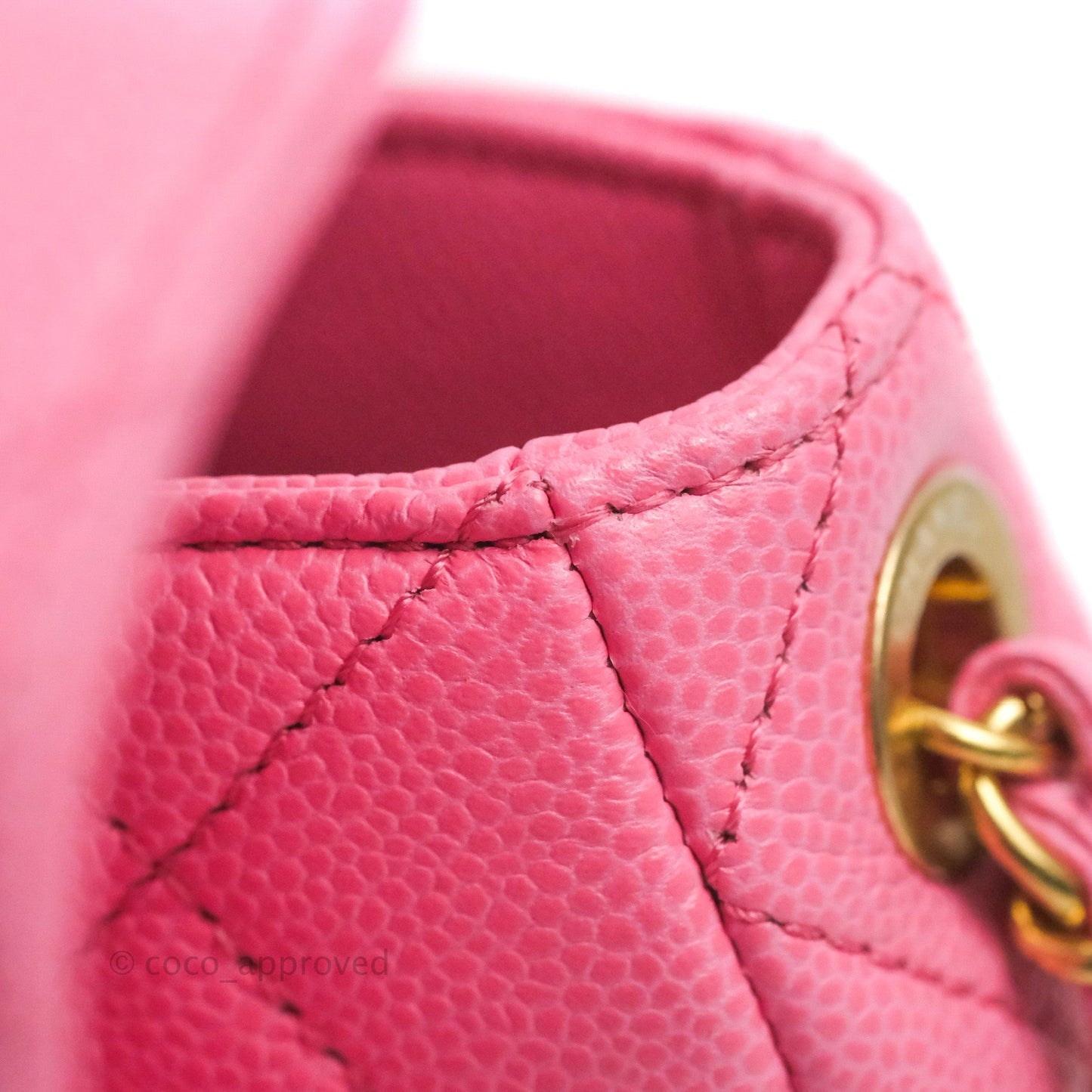 Chanel Mini Messenger Pink Caviar Bag 23P