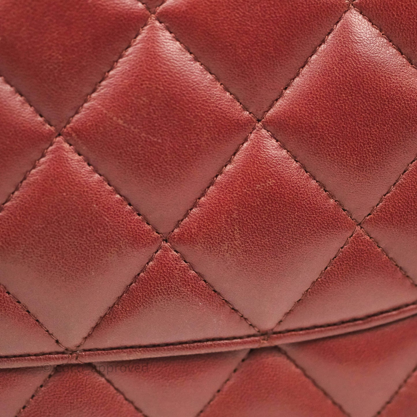Chanel Jumbo Double Flap Burgundy Lambskin Gold Hardware