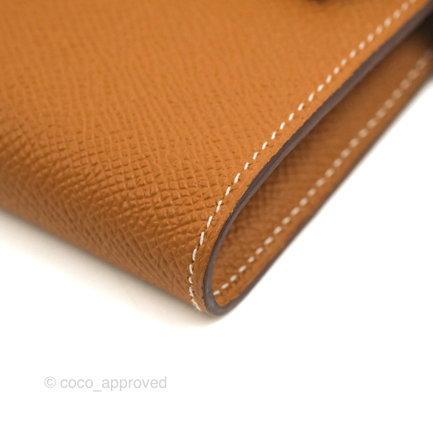 Hermès Epsom Kelly Wallet Gold Gold Hardware
