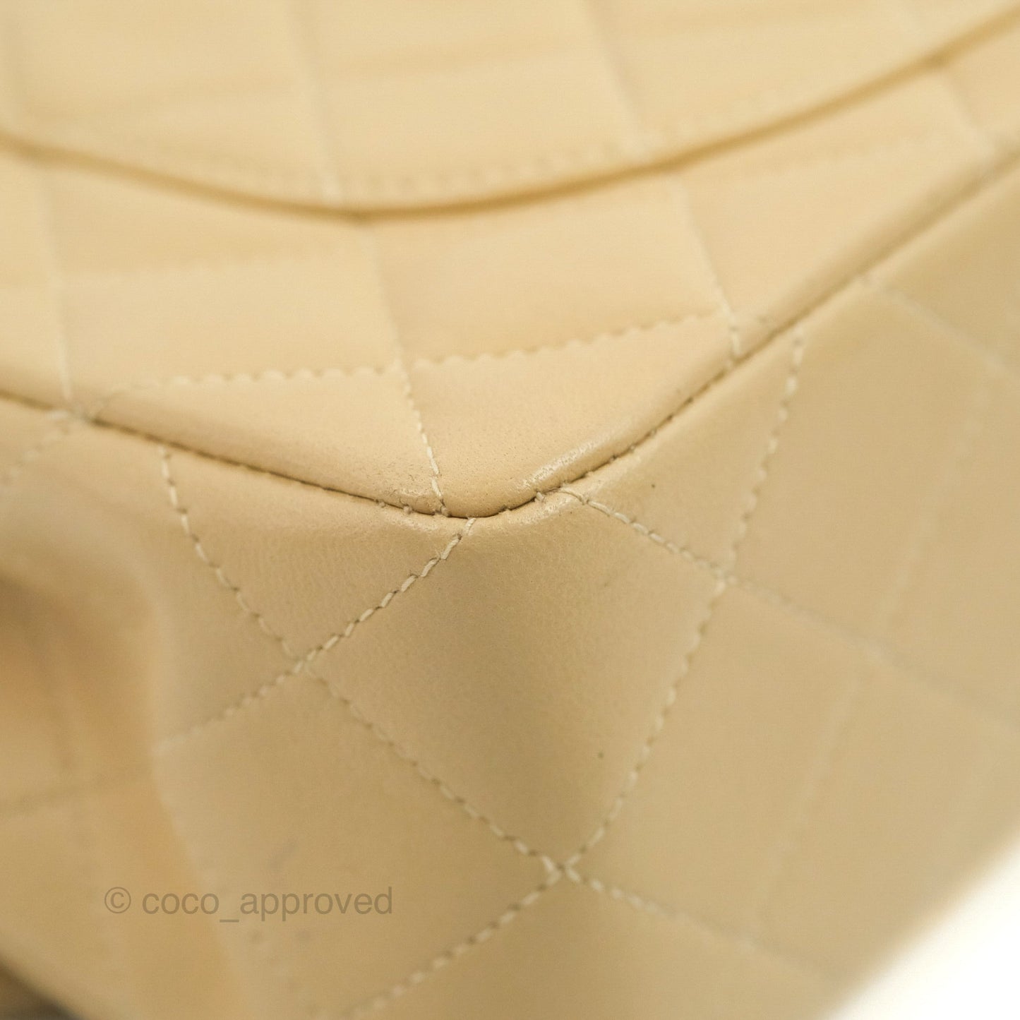 Chanel Classic Vintage Small Flap Beige Lambskin 24K Gold Hardware