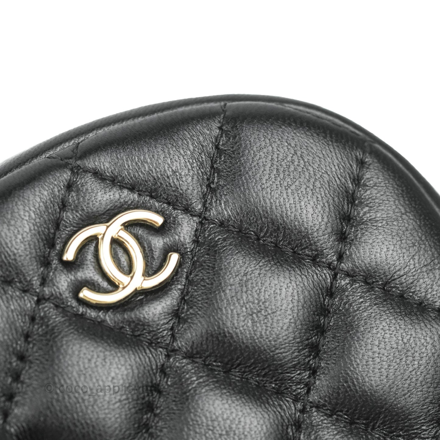 Chanel 19 Houndstooth Tweed Clutch with Chain & Coin Purse Beige Black