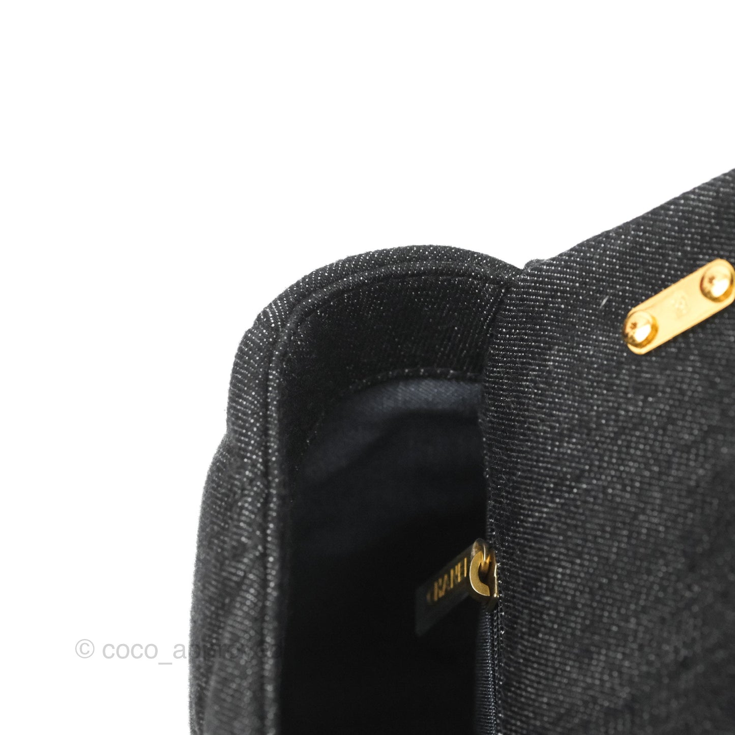Chanel Medium Funky Town Flap Denim Aged Gold Hardware 22S
