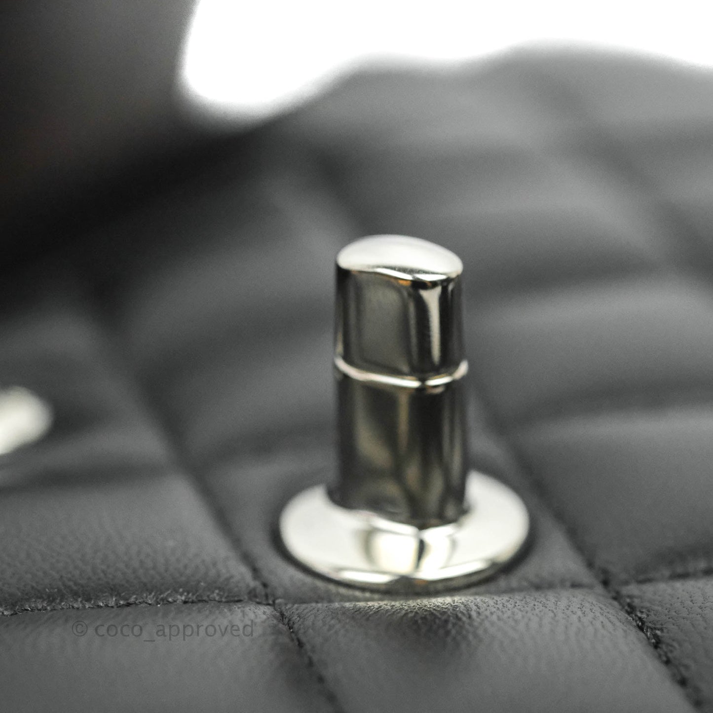 Chanel Small S/M Classic Flap Black Lambskin Silver Hardware