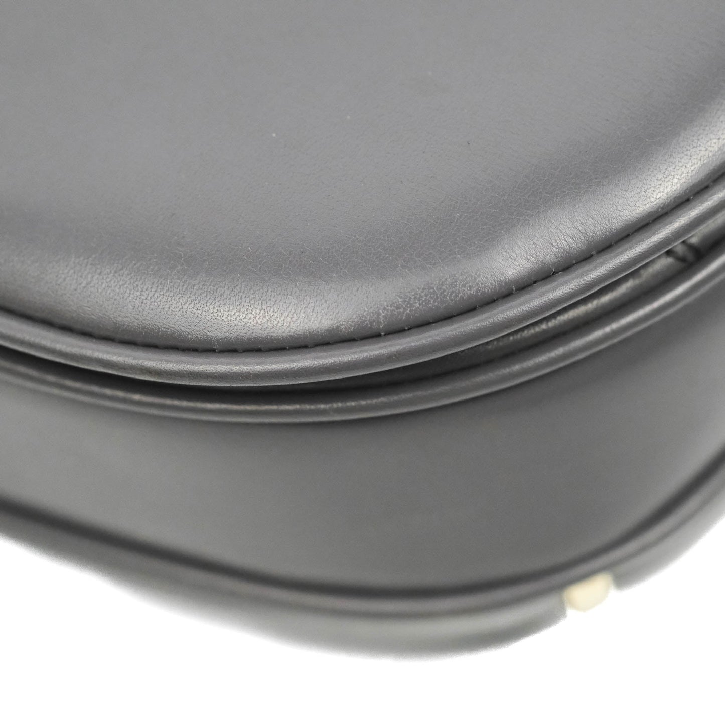 Celine Vintage Royal Triomphe Lock Crossbody Bag Grey