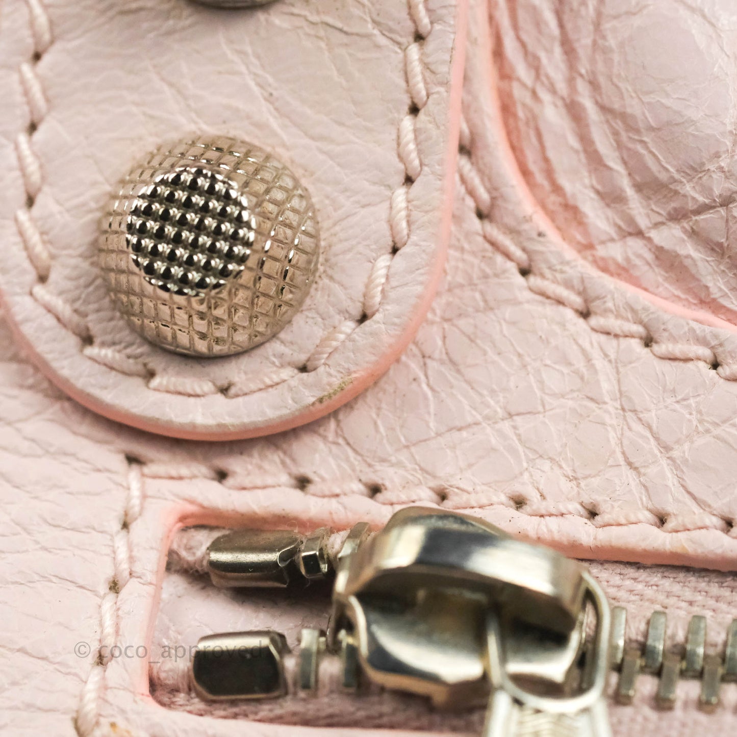 Balenciaga Velo Bag Pale Pink Silver Hardware