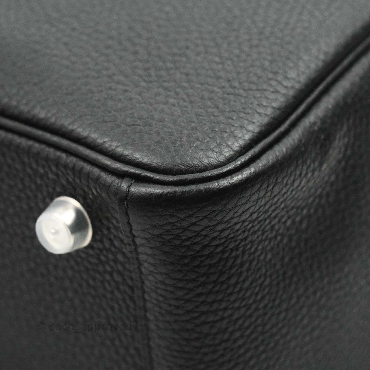 Hermès Lindy 26 Black Clemence Silver Hardware