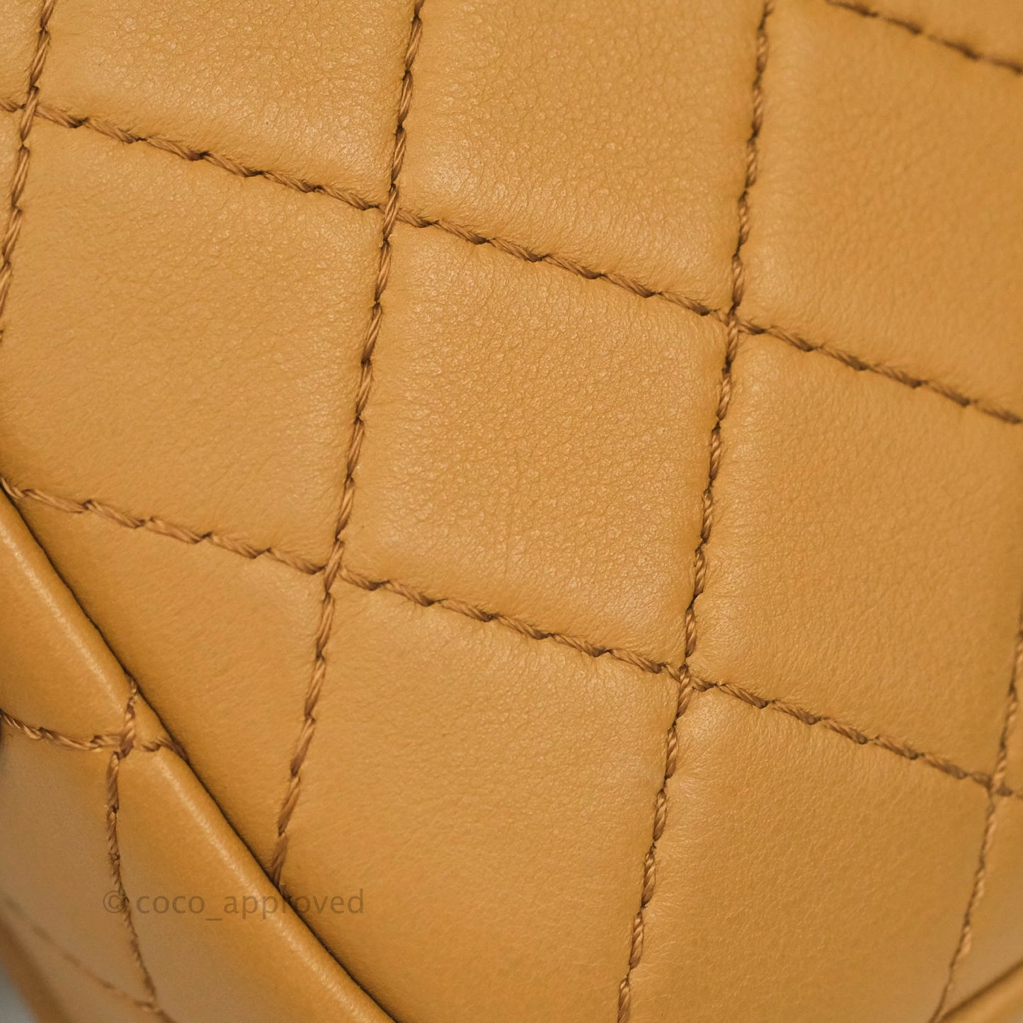 Chanel Quilted Flap With Coin Purse Caramel Calfskin Aged Gold Hardware 19K