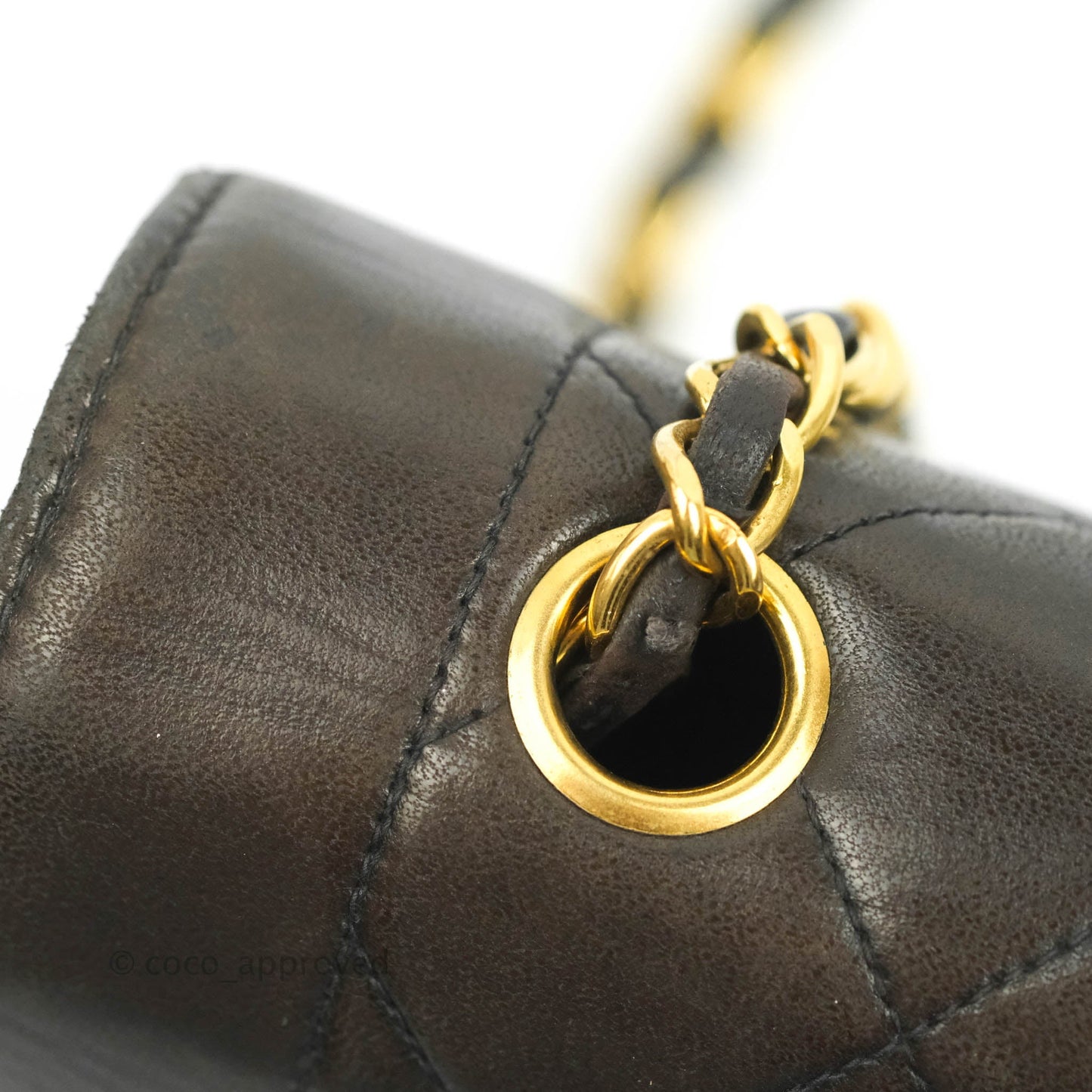 Chanel Vintage Quilted Medium Classic Diana Flap Bag Black Lambskin 24K Gold Harwdare
