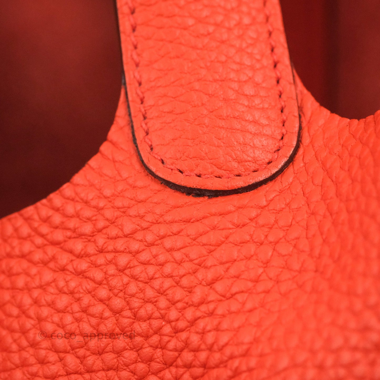 Hermès Picotin 22 Orange Clemence Palladium Hardware