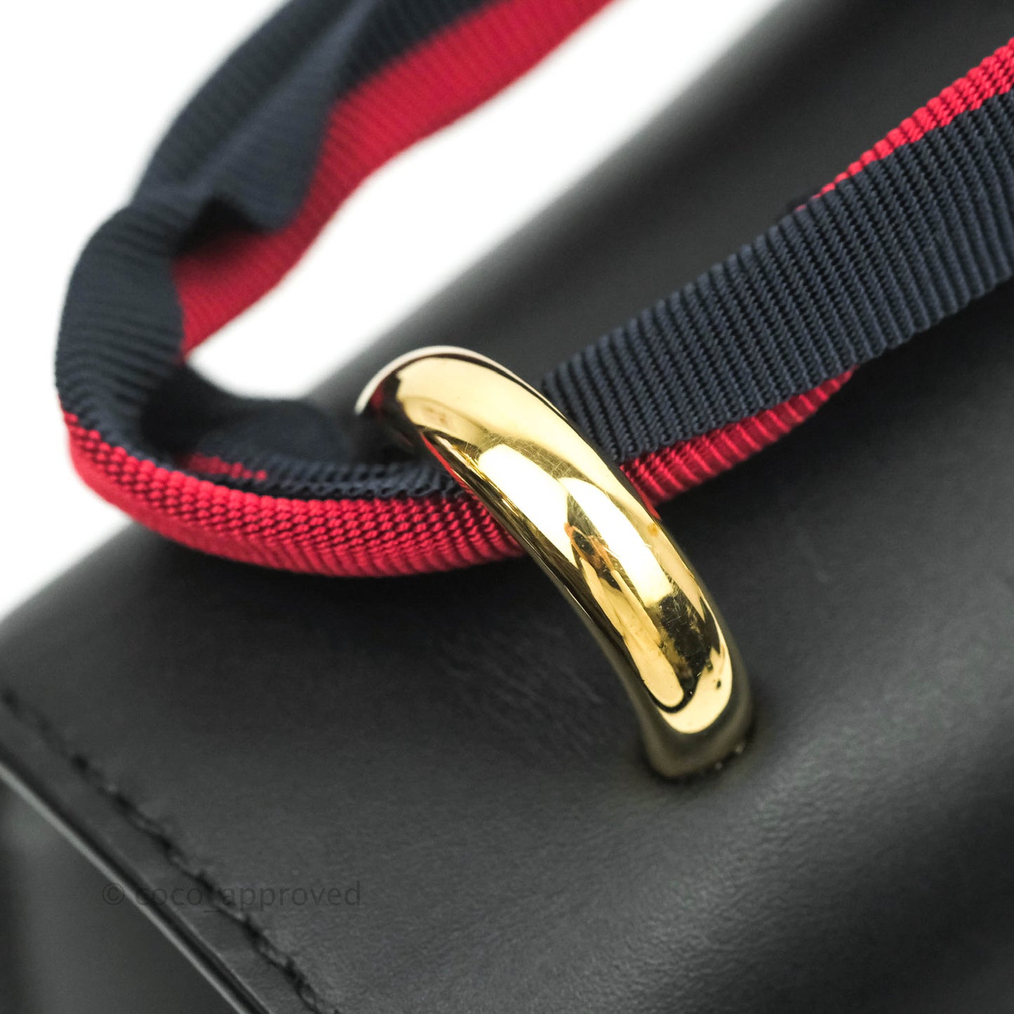 Gucci Calfskin Small Sylvie Shoulder Bag Black