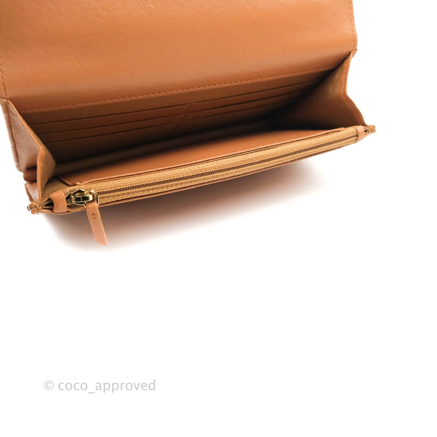 Chanel 19 Wallet on Chain WOC Dark Beige Caramel Lambskin Mixed Hardware