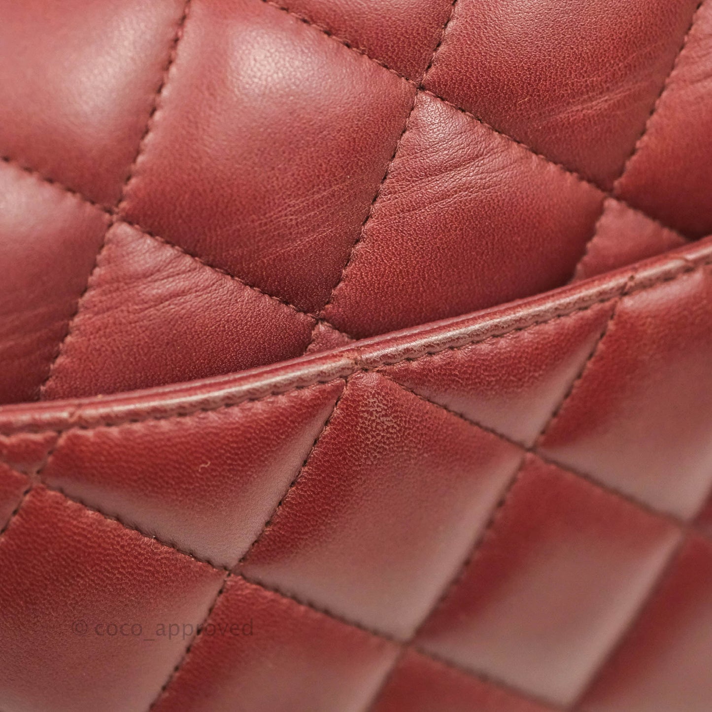 Chanel Jumbo Double Flap Burgundy Lambskin Gold Hardware