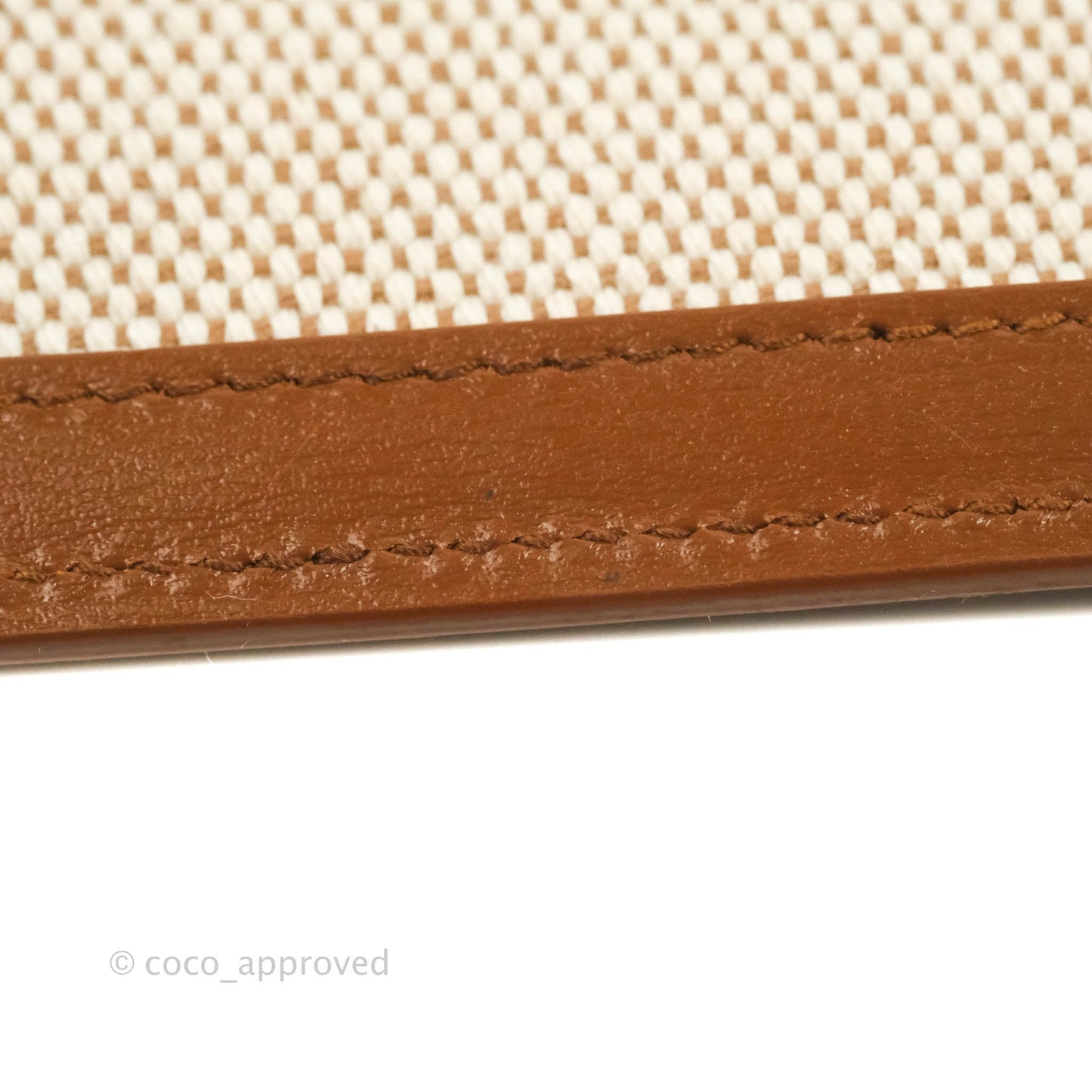 Saint Laurent Uptown Pouch Tan/Natural Beige Canvas