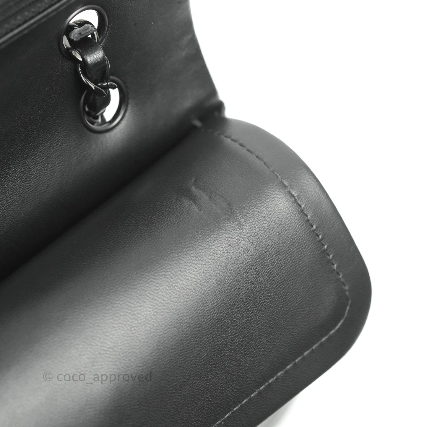 Chanel Classic Quilted M/L Medium Double Flap So Black Lambskin