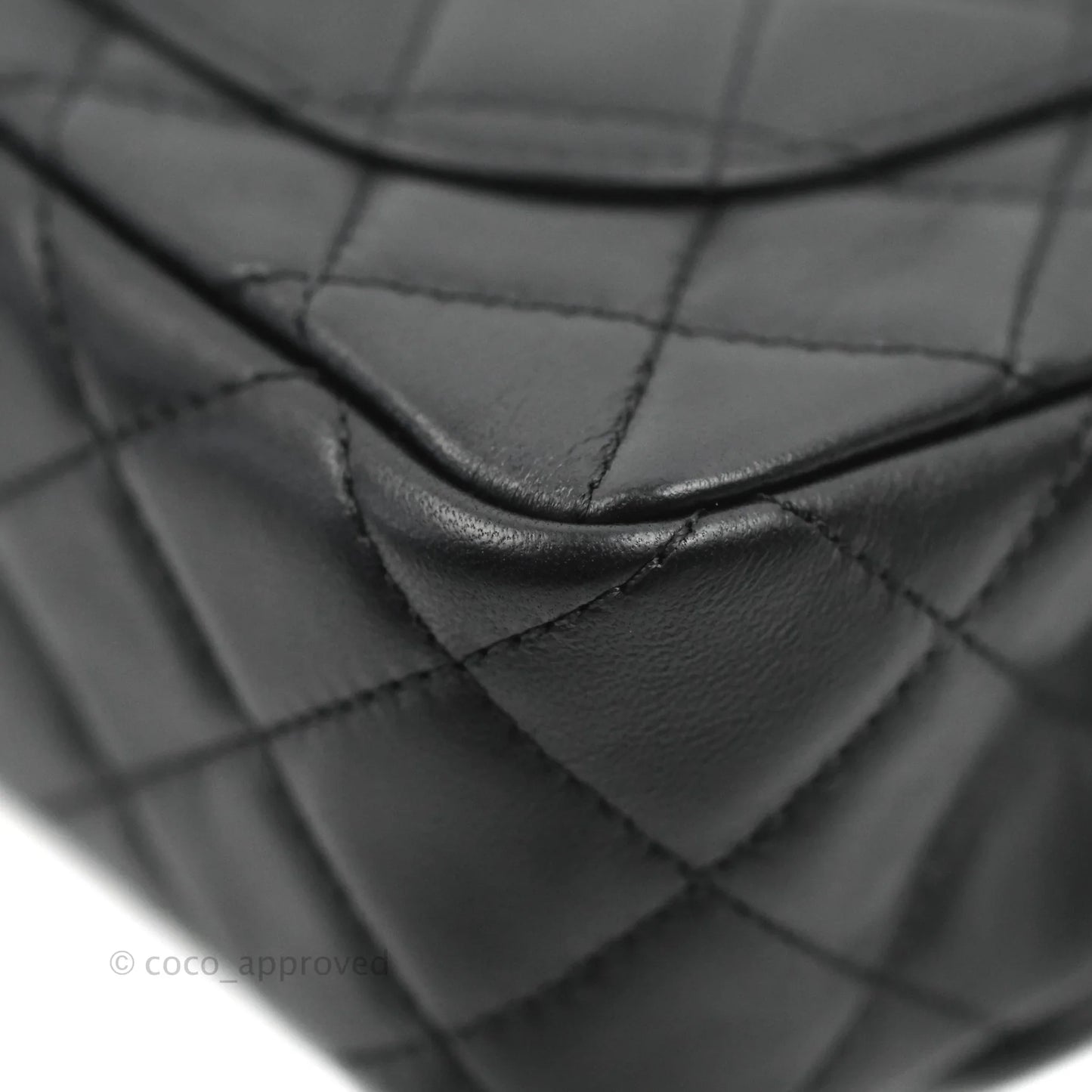 Chanel Mini Rectangular Pearl Crush Quilted Black Lambskin Aged Gold Hardware