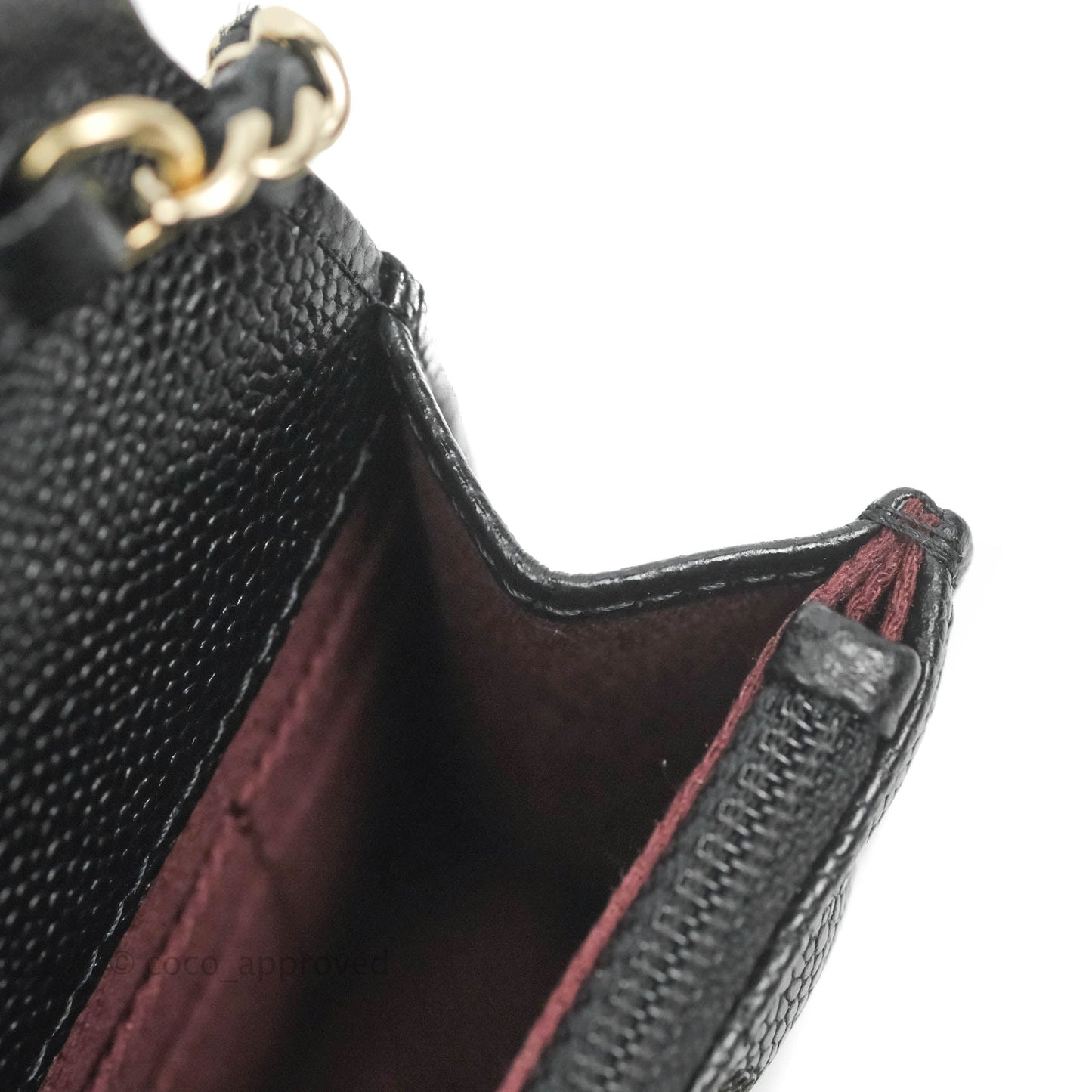 Chanel Business Affinity Clutch With Chain Black Caviar Gold Hardware