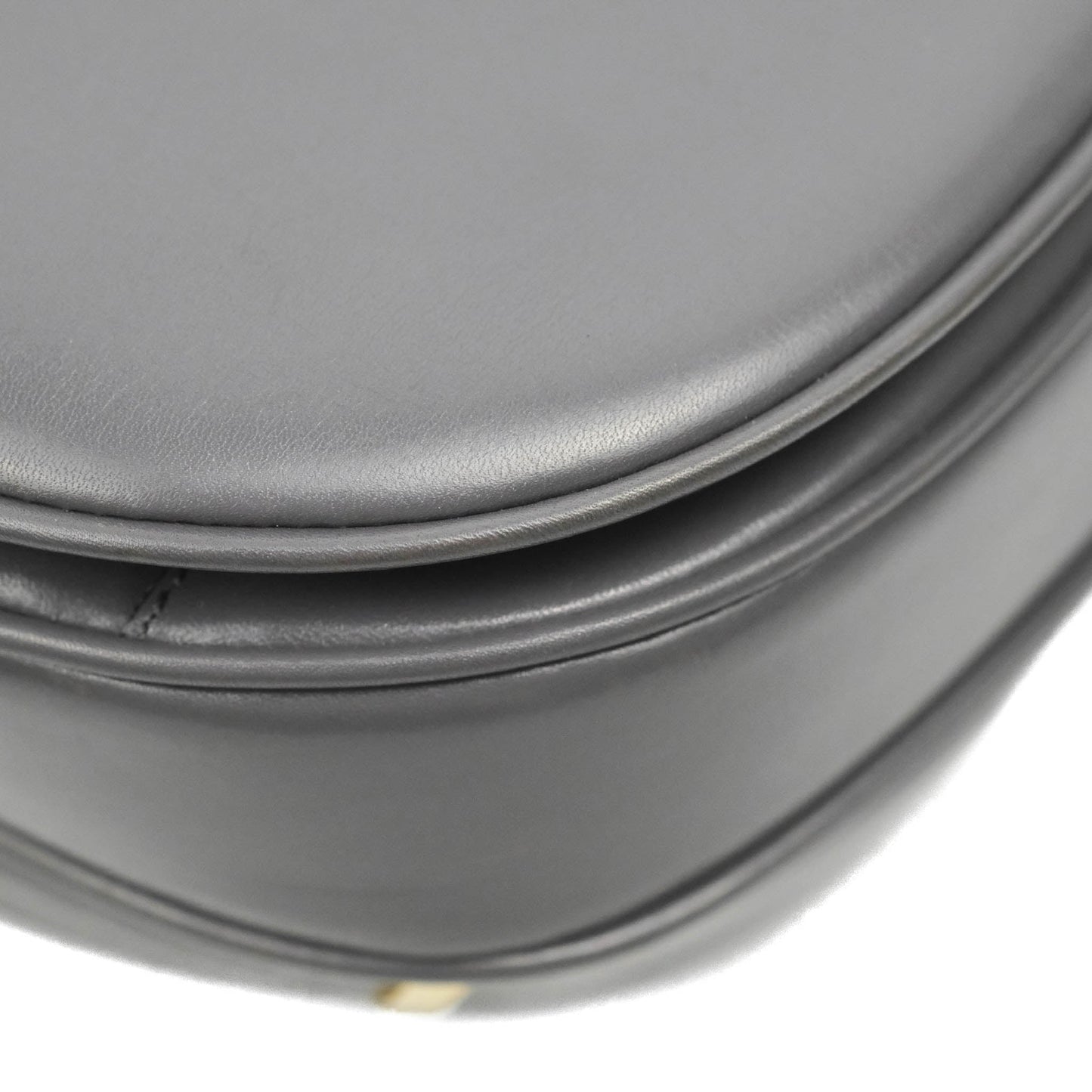 Celine Vintage Royal Triomphe Lock Crossbody Bag Grey