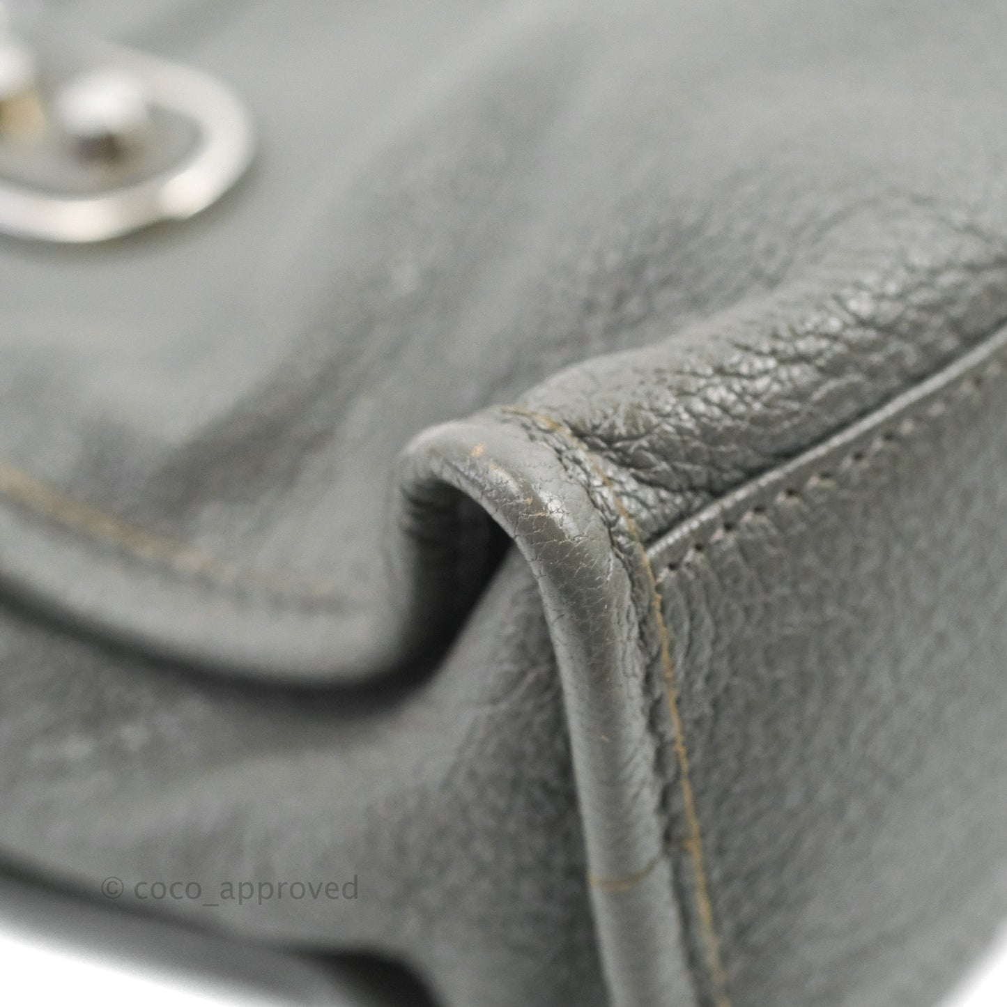 Balenciaga Classic Mini City Bag Grey Aged Calfskin Silver Hardware