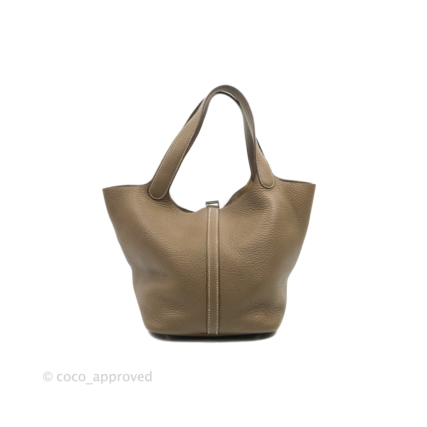 Hermès Picotin Lock 22 Clemence Etoupe Palladium Hardware