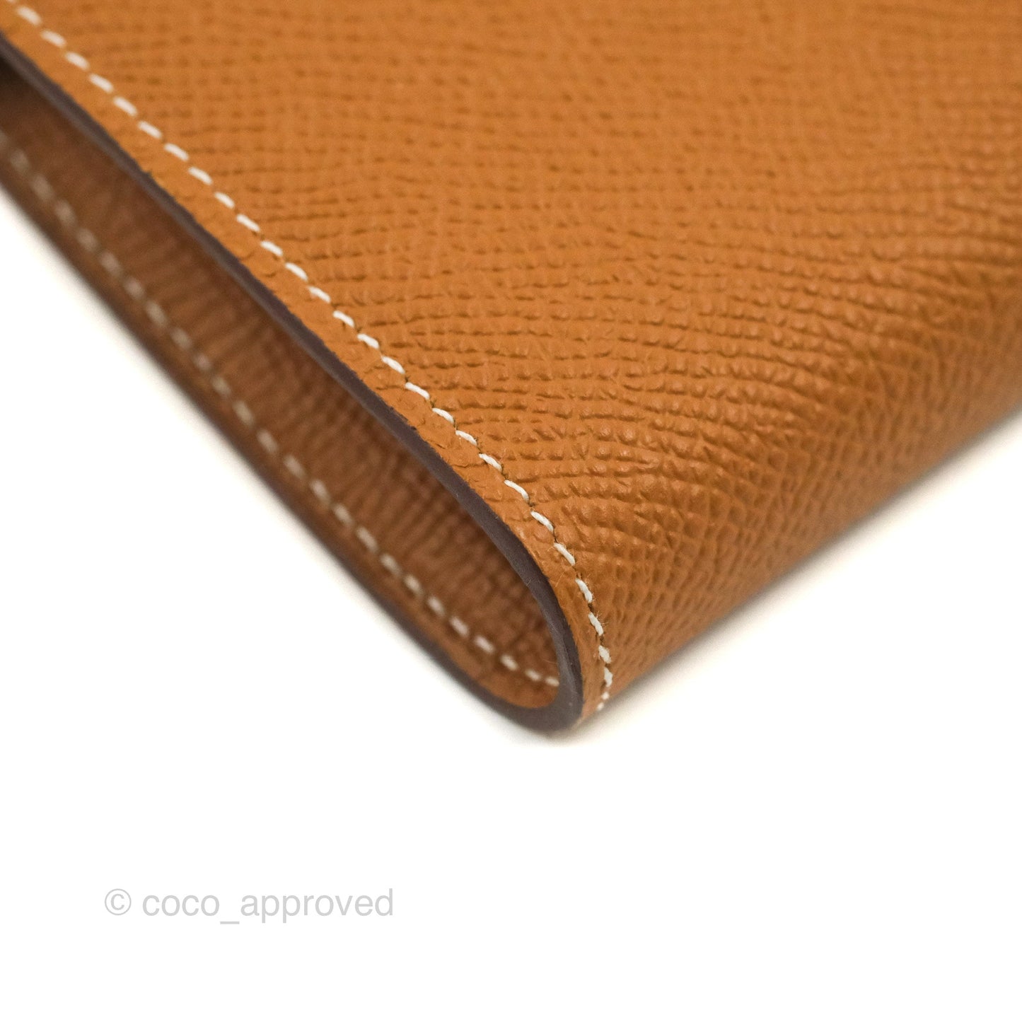 Hermès Epsom Kelly Wallet Gold Gold Hardware