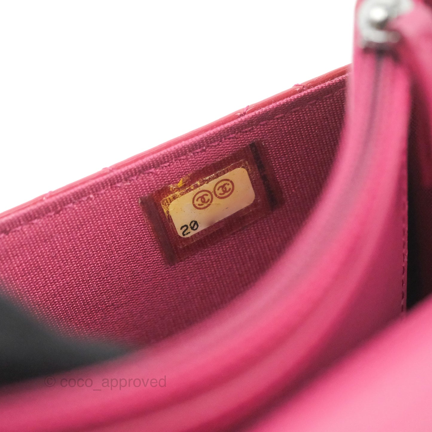 Chanel Wallet on Chain WOC Quilted Red Patent Ruthenium Hardware