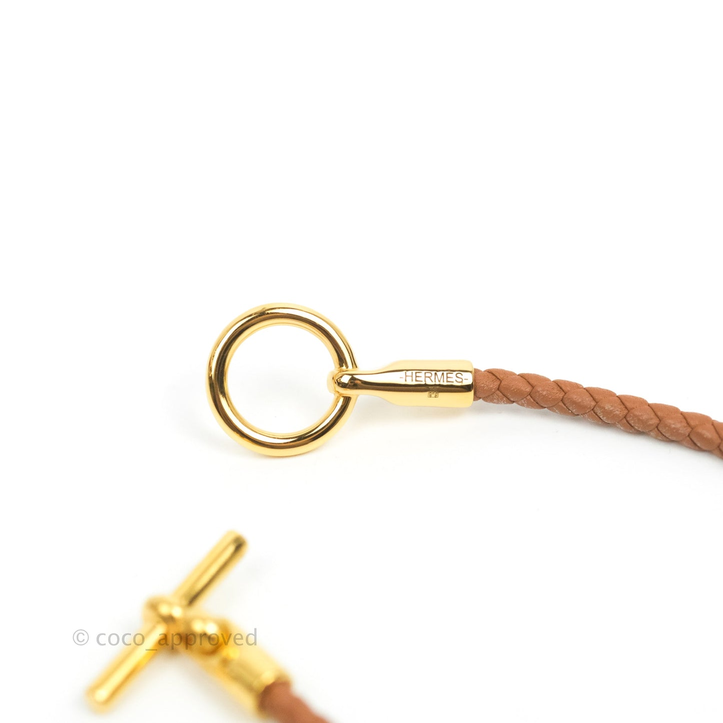 Hermes Glenan Bracelet Gold Swift