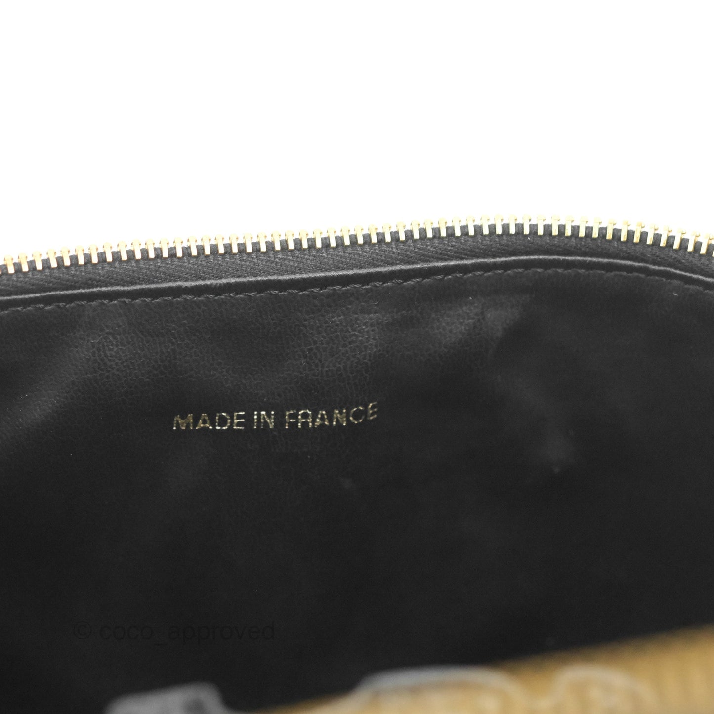 Chanel Vintage Vanity Case Black Caviar Gold Hardware