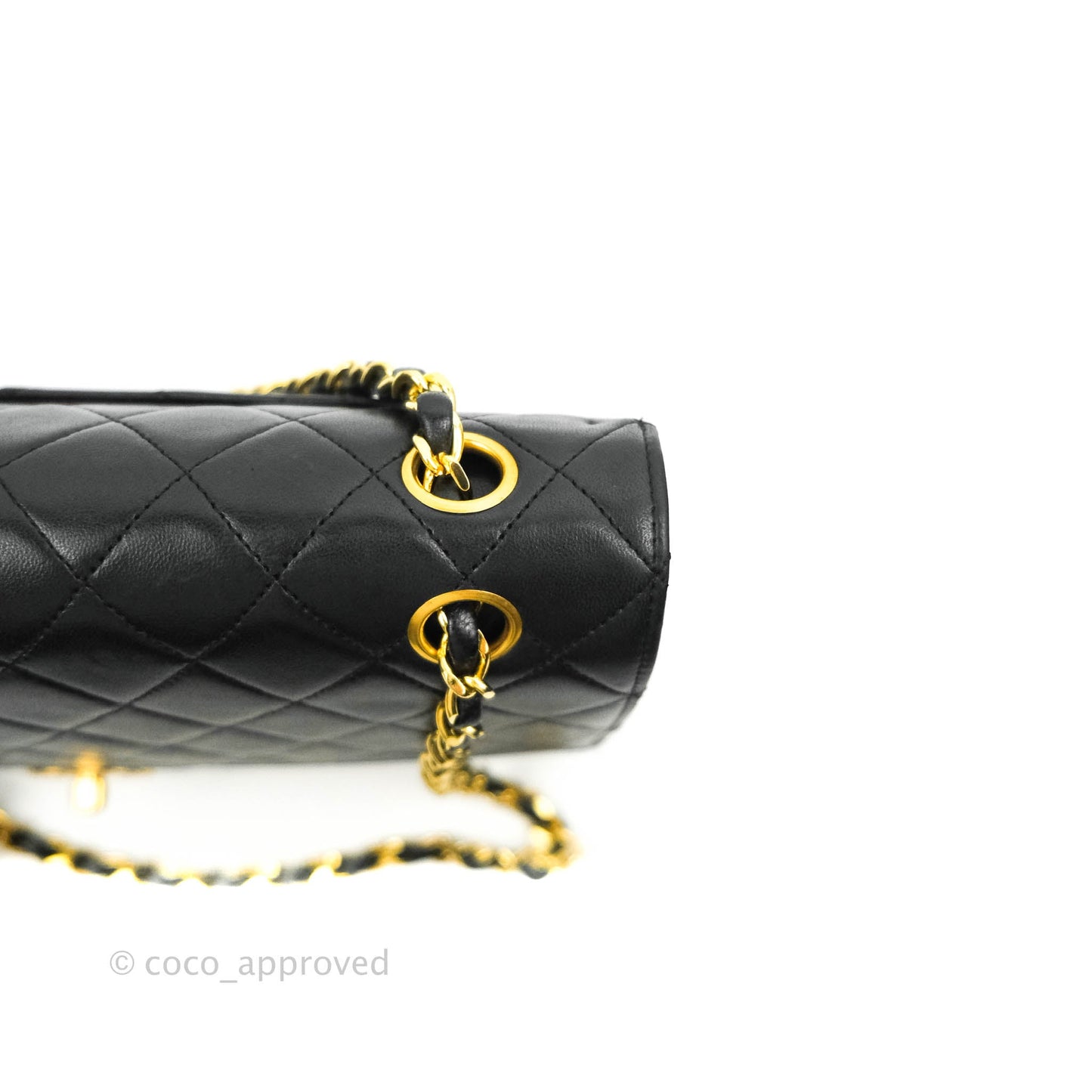 Chanel Classic Double Flap Vintage Black Lambskin 24K Gold Hardware
