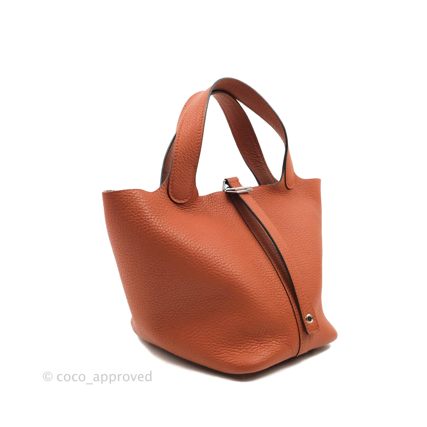 Hermès Picotin Lock 18 PM Cuivre 6C Clemence Palladium Hardware