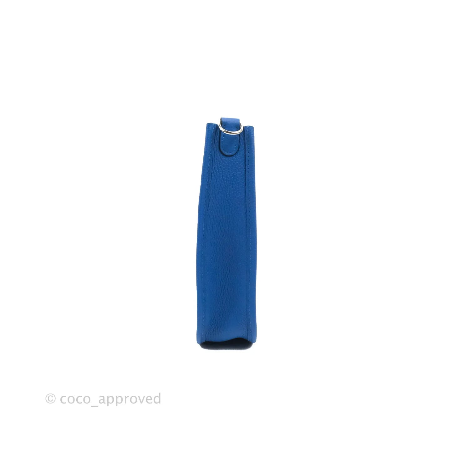 Hermès Mini Evelyne 16 Bleu France Taurillon Maurice Palladium Hardware