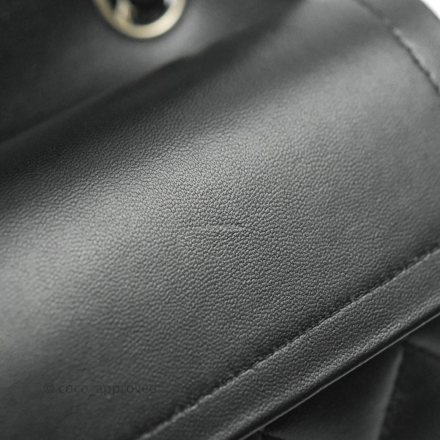 Chanel Small S/M Classic Flap Black Lambskin Silver Hardware