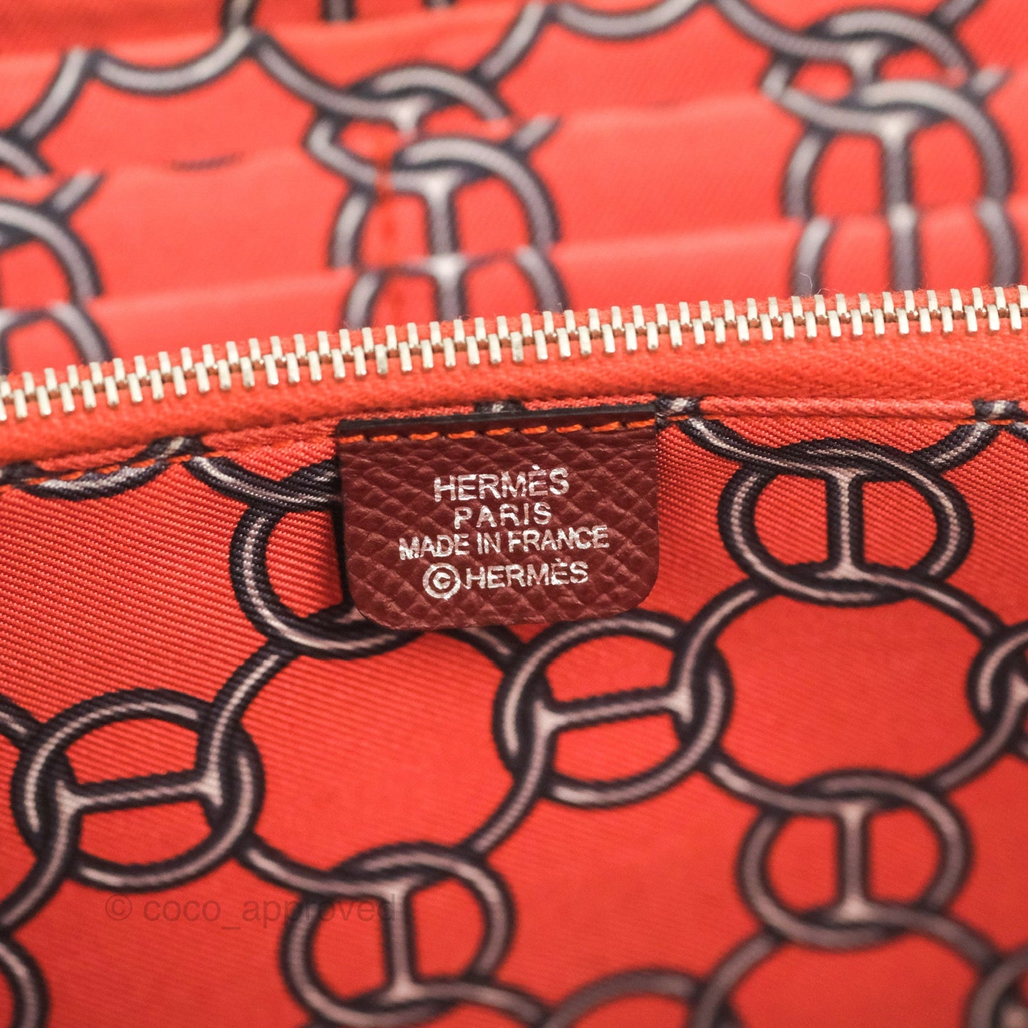 Hermès Silk'In Classique Long Wallet Rouge H Epsom