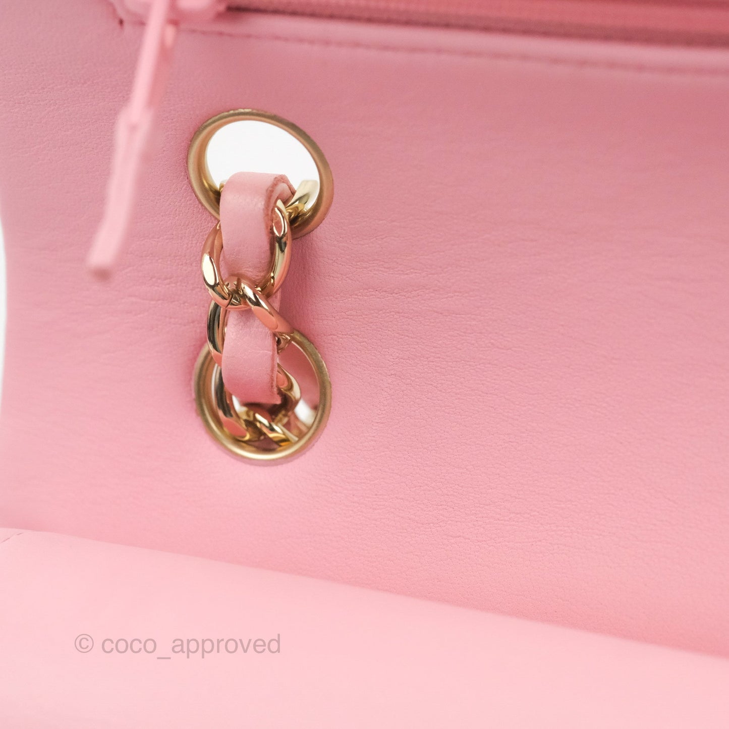 Chanel Small Classic Quilted Flap Pink Lambskin Gold Hardware