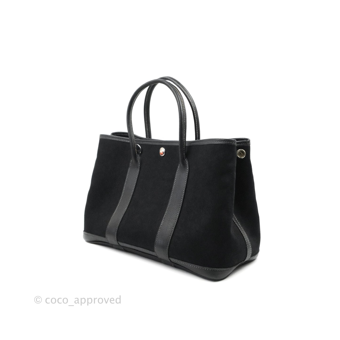 Hermès Garden Party 30 Canvas Black