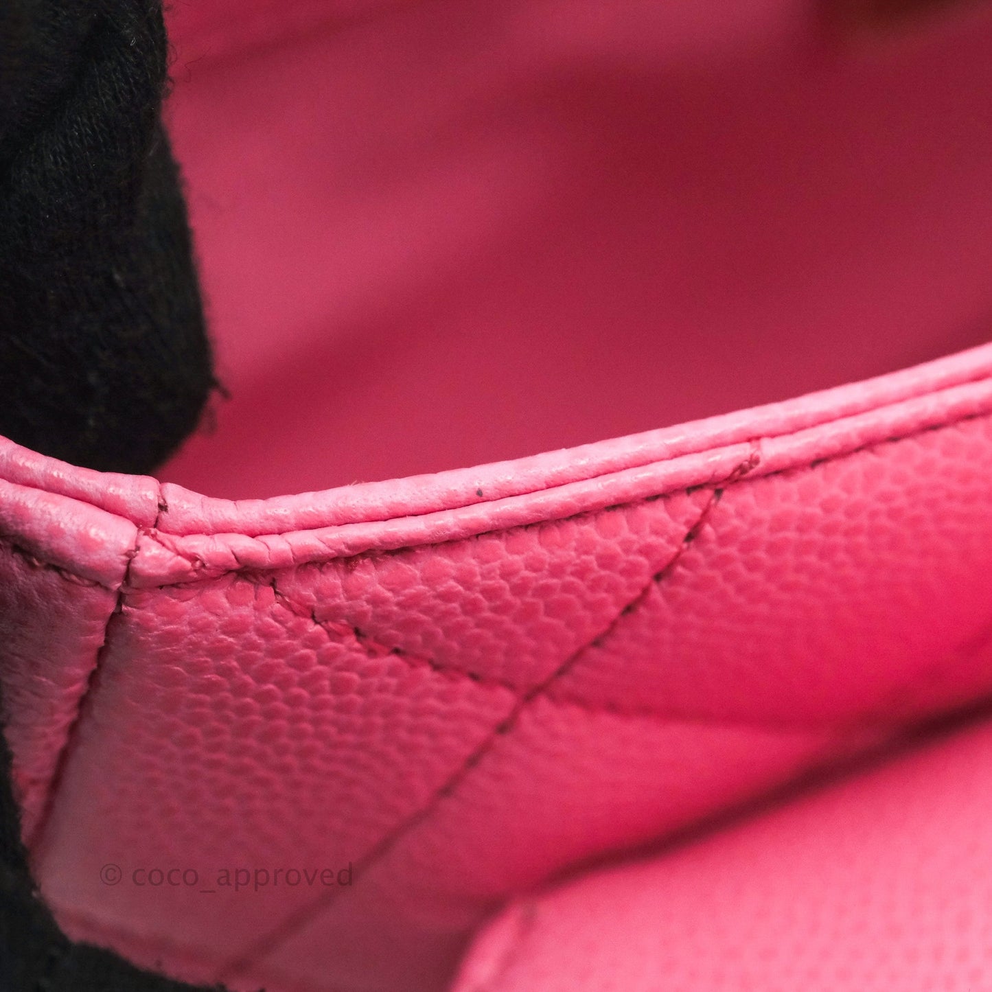 Chanel Mini Messenger Pink Caviar Bag 23P