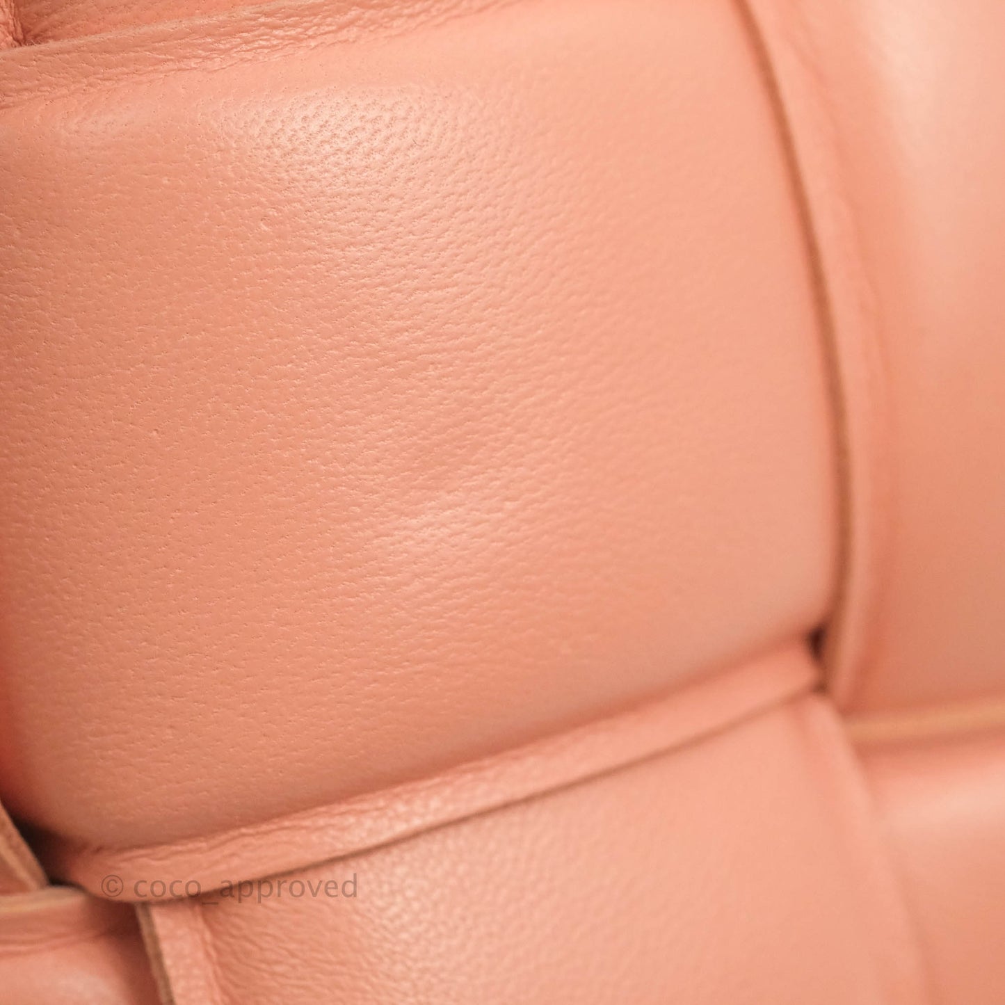 Bottega Veneta Padded Cassette Shoulder Bag Intrecciato Pink Lambskin Silver Hardware